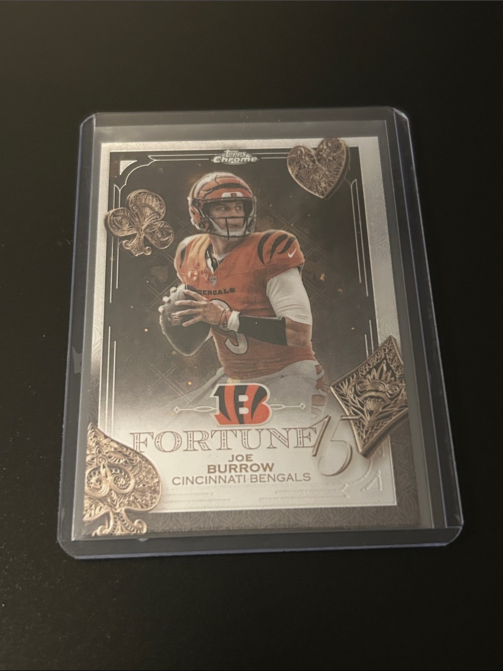 Joe Burrow 2025 Topps Chrome Fortune 15 Cincinnati Bengals
